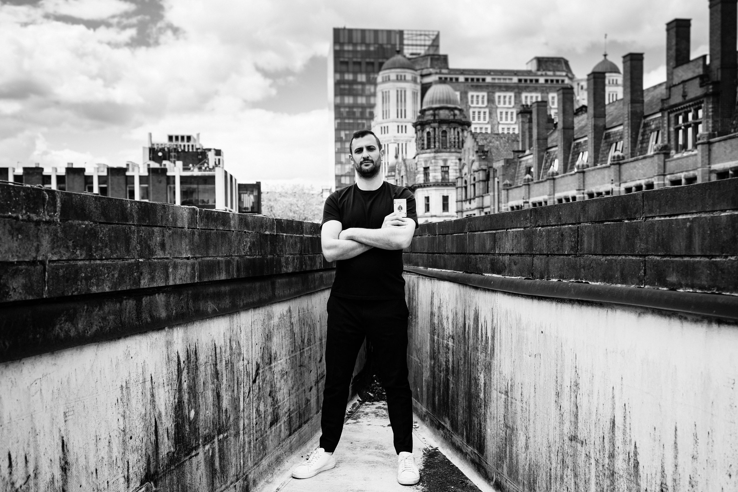 Manchester magician Ari Smith on photoshoot