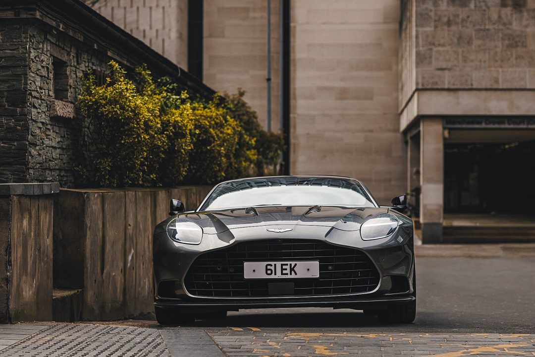 Aston Martin parked up in Manchester